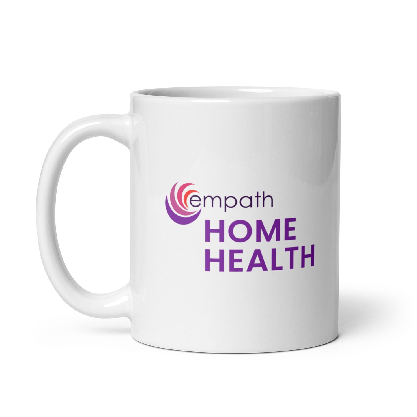 White glossy mug - Empath Home Health