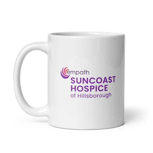 White glossy mug - Suncoast Hospice of Hillsborough