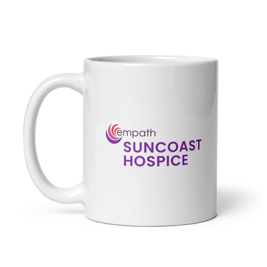 White glossy mug - Suncoast Hospice