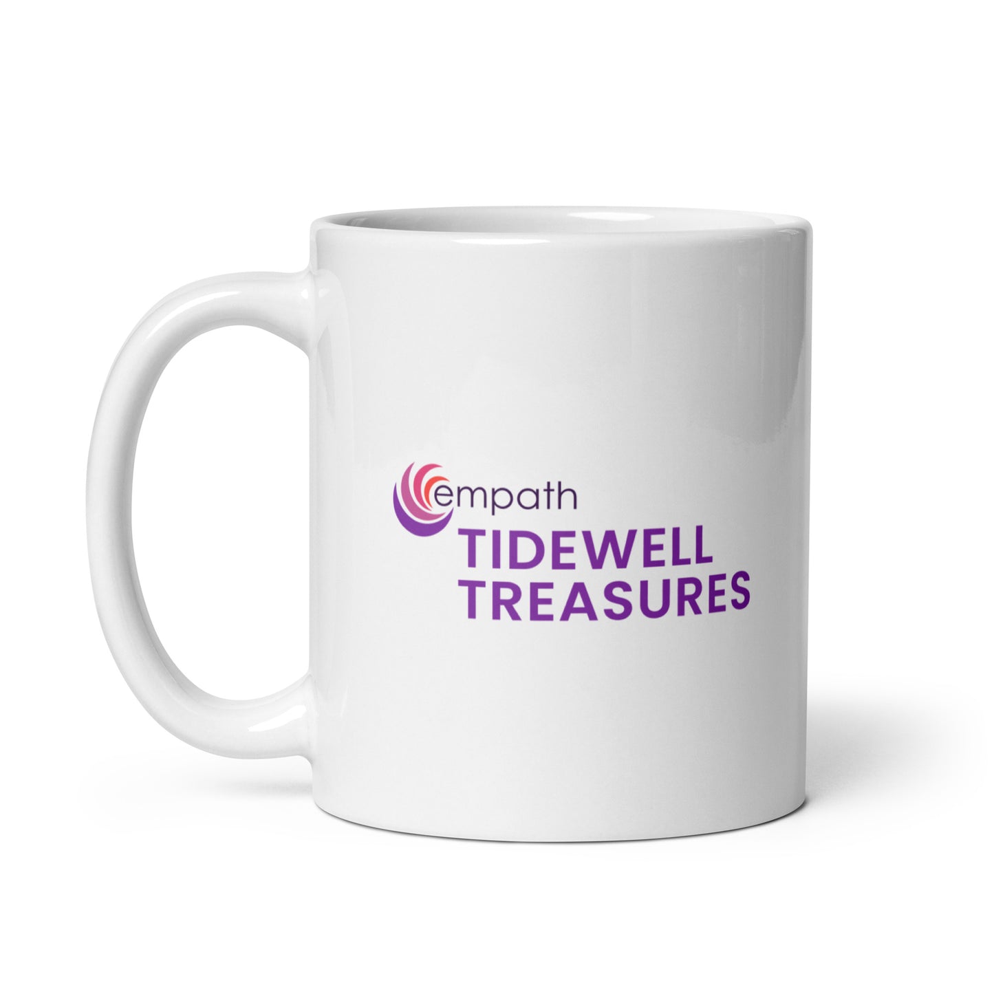 White glossy mug - Tidewell Treasures