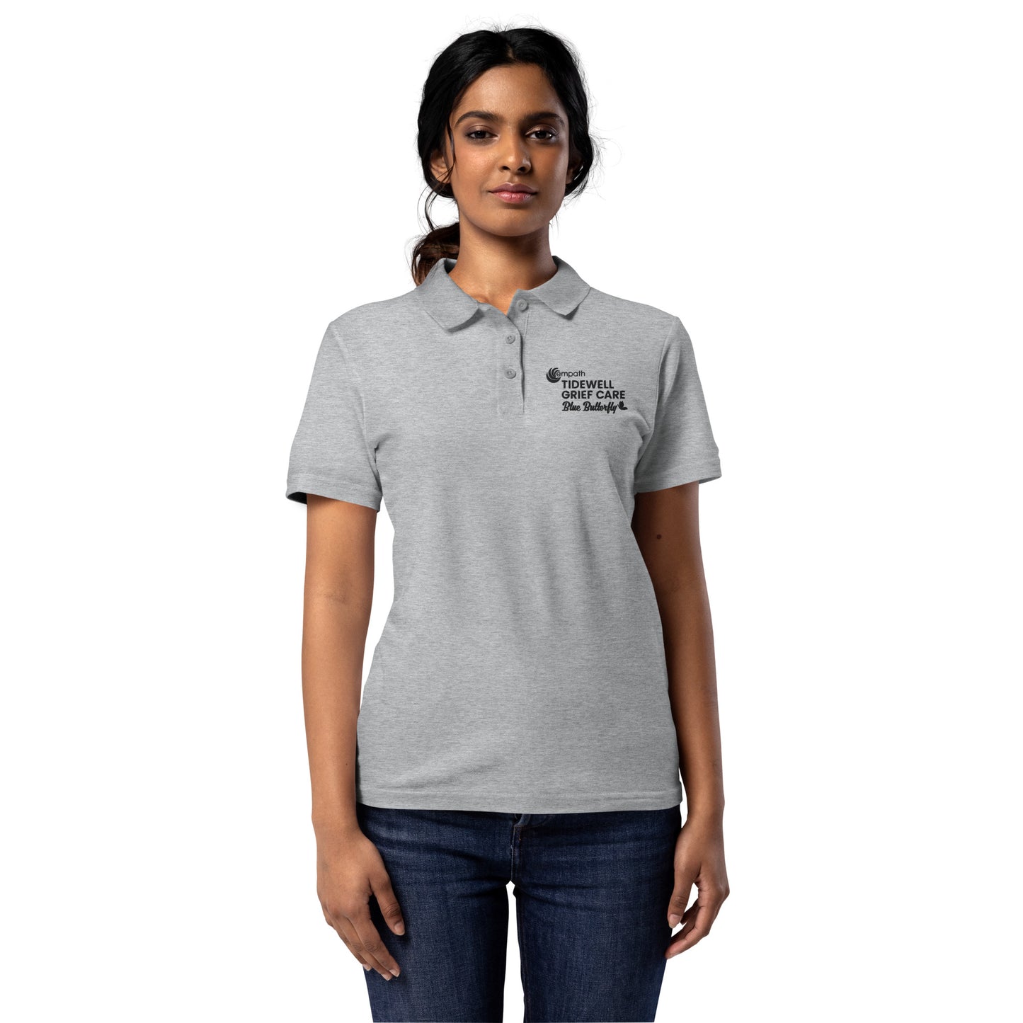 Classic Women's Polo - Tidewell Blue Butterfly